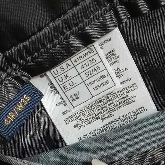 Brooks Brothers s Mens Blazer Sports Coat Gray Business Preowned 41R W35 FLAW - Picture 6 of 15